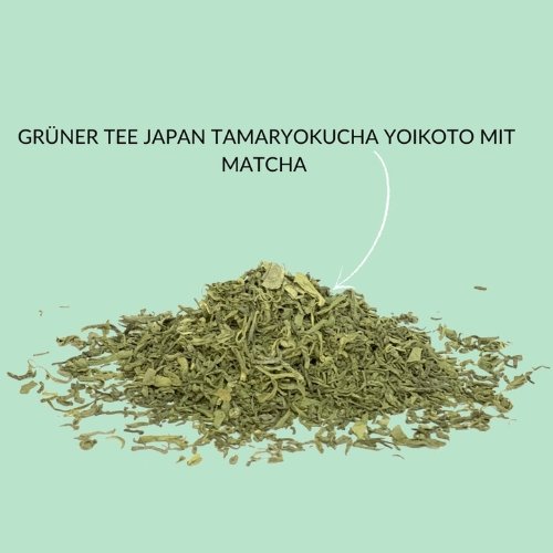 Grüner Tee Japan Tamaryokucha Yoikoto mit Matcha (1) Japan Tamaryokucha mit Matcha – Grüner Tee aus Japan | bazarlovers.com