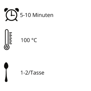 Kräutertee Strandfigur in Nahaufnahme mit Zutaten wie Kurkuma & Ingwer Teemischung Strandfigur auf hellem Untergrund mit Zutatenbeschriftung