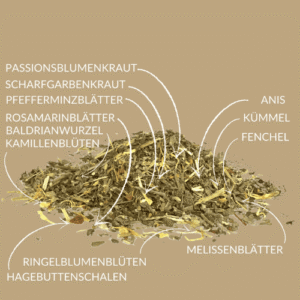 Schlaf Gut Tee mit Lavendel, Melisse & Kamille – beruhigend & natürlich für den Abend
