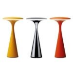 UFO Tischlampe kabellos, dimmbar mit Touch – Designleuchte in Weiß, Gelb oder Metallic-Orange bazarlovers.com