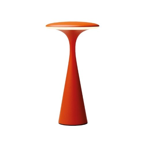UFO Tischlampe kabellos, dimmbar mit Touch – Designleuchte in Weiß, Gelb oder Metallic-Orange bazarlovers.com