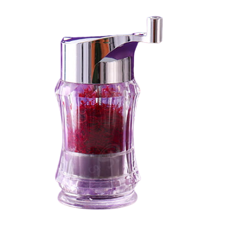 Safranmühle Muschel mit Edelsteinstruktur Exklusive Gewürzmühle im Muschel-Design Edle Safranmühle mit edelsteinartiger Oberfläche