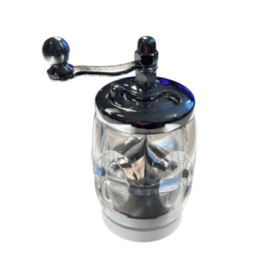 Saffron Mill – Simple Round2 Sechseckige Safranmühle Wabe für Safran Moderne Gewürzmühle mit Wabenstruktur Safranmühle sechseckig aus Glasbazarlovers.com