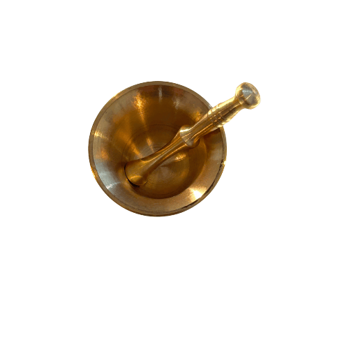 mörser kupfer2 Traditioneller Kupfer-Mörser mit Stößel – Gewürze und Safran zerstoßen – BAZARLOVERS