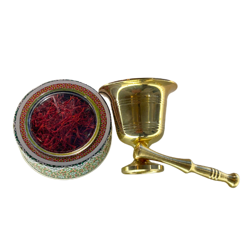 mörser kupfer5 Traditioneller Kupfer-Mörser mit Stößel – Gewürze und Safran zerstoßen – BAZARLOVERS