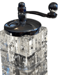 safran-grider-styl3 Sechseckige Safranmühle Wabe für Safran Moderne Gewürzmühle mit Wabenstruktur Safranmühle sechseckig aus Glas bazarlovers.com