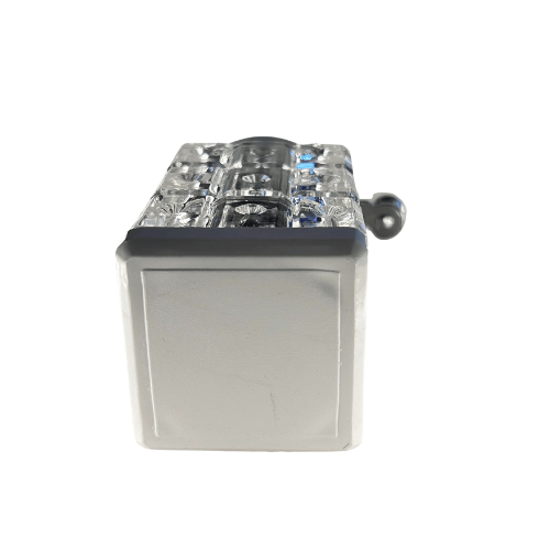 Sechseckige Safranmühle Wabe für Safran Moderne Gewürzmühle mit Wabenstruktur Safranmühle sechseckig aus Glas bazarlovers.com