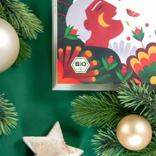 adventskalender-teebuch-bio-24-x-chai-fruchtetee-krautertee-in-pyramidenbeutel-746336.webp – Teebuch Adventskalender 2025 Frontansicht