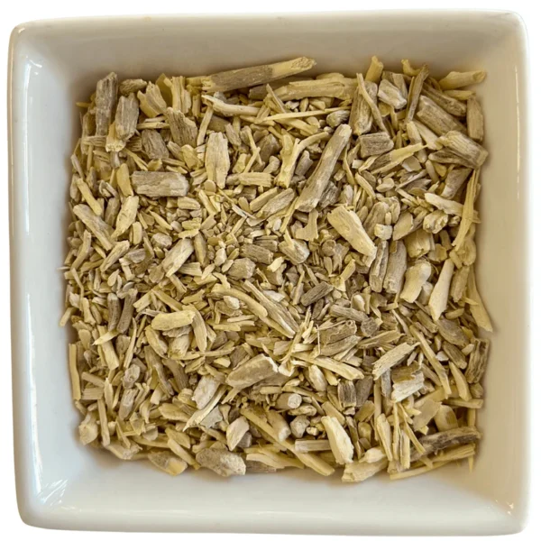 Ashwagandha-Wurzel lose – Ayurveda-Kräutertee – bazarlovers 2️⃣ Geschnittene Ashwagandha Wurzel – naturrein – bazarlovers