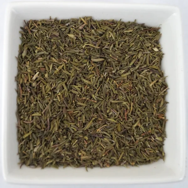 Thymian lose – naturreiner Kräutertee – bazarlovers Getrockneter Thymian – aromatischer Tee – bazarlovers Thymiantee – goldgelber Aufguss – bazarlovers